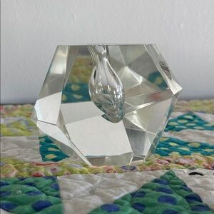Vintage Kendall Royal Fine Cut Crystal Geometrical Pen Holder